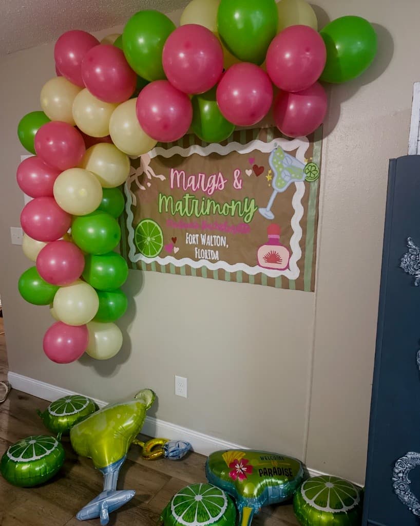 Margs & Matrimony bachelorette banner — Madeline, Fort Walton Beach